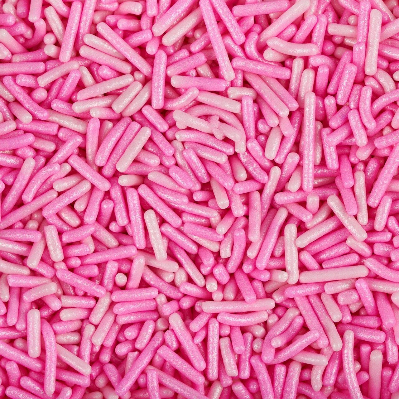 Krazy Sprinkles - Pink Pearl Jimmies (1/2 Cup, 1x Jar) for Cakes, Ice Cream & Cookies